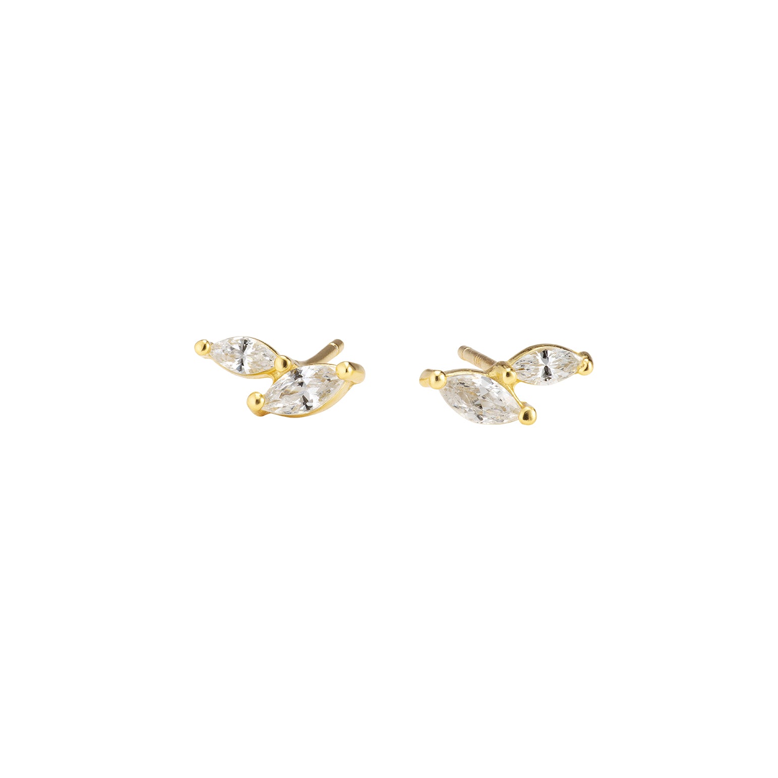 Tilcara Stud Earrings - Gold - Aaria London