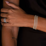 Classic Diamond Tennis Bracelet - Solid Gold