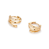 Trinity Hoop Huggie Earring