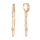 Santorini Chain Hoop Illusion Earrings