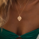 Gemini Zodiac Necklace With Diamonds