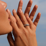 Juno Molten Hammered Topaz Ring