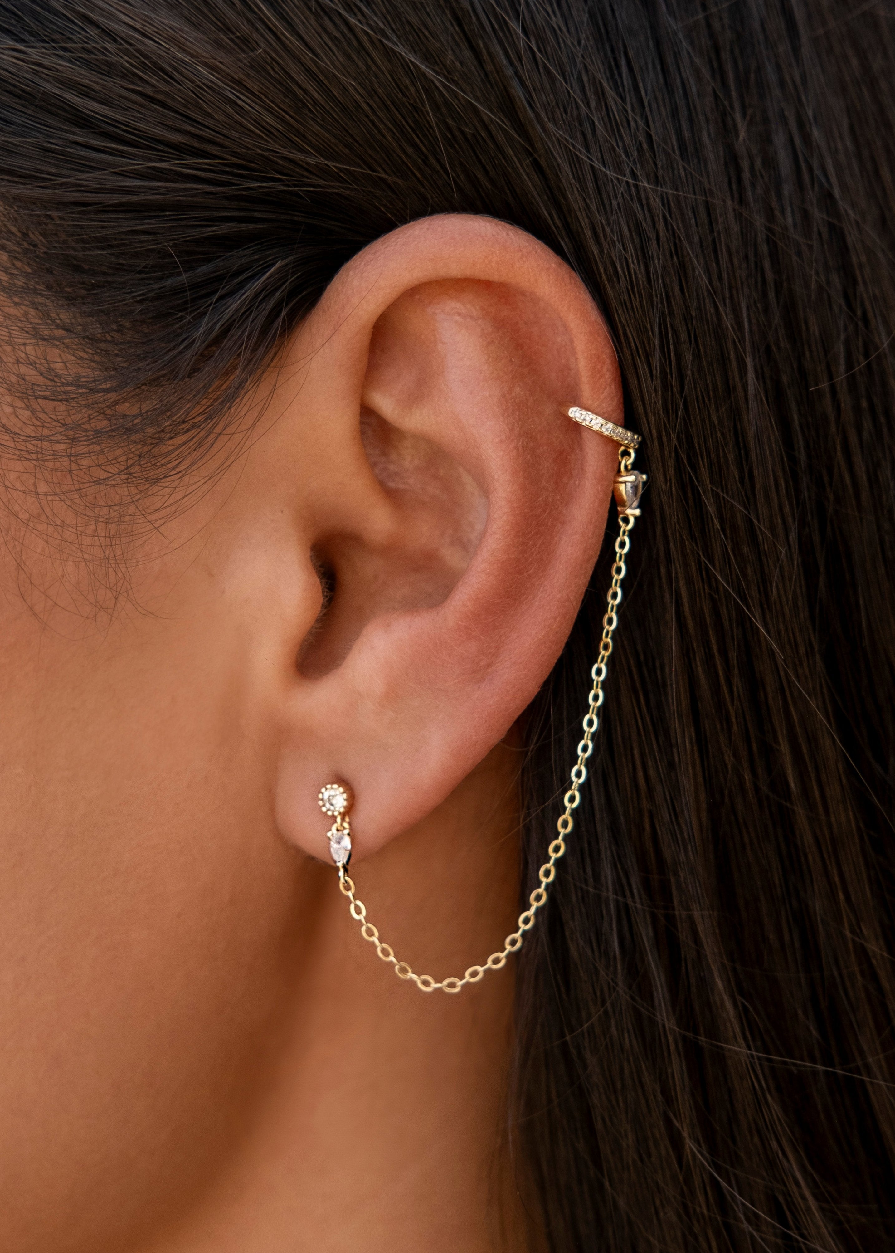 Kaia Mini Cuff - Gold - Aaria London