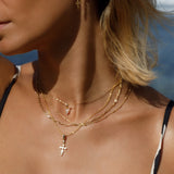 Satellite Bead Chain - Gold - Aaria London