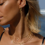 Maya Spike Necklace - Gold - Aaria London