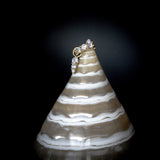 Maya Earring Charm - 14k Solid Gold and Lab Diamond