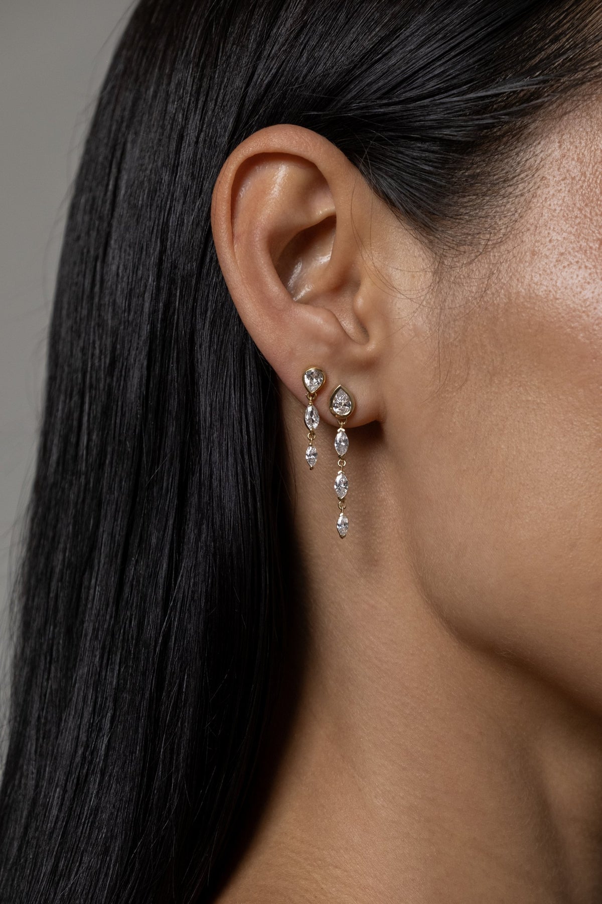 Alma + Roma White Moissanite Pair