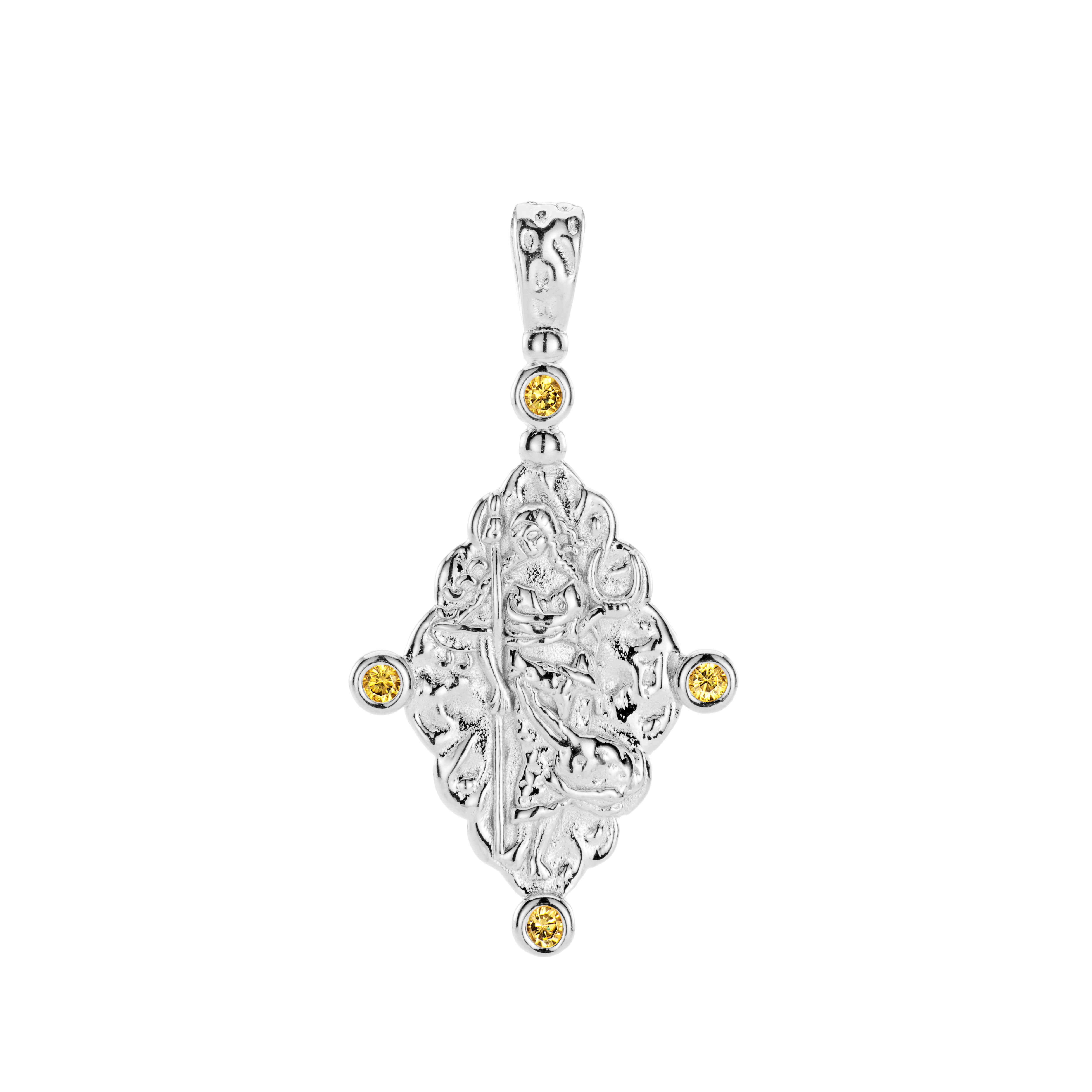 Goddess Selena Necklace - Silver - Aaria London