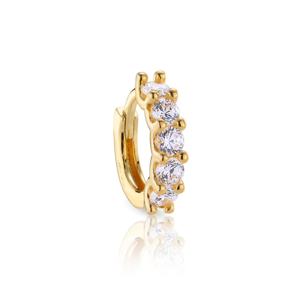 Skye Crystal Studded Hoop
