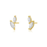 Tilcara Stud Earrings - Gold - Aaria London