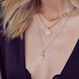 Brixton Chain Necklace - Gold - Aaria London