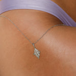 Goddess Selena Necklace - Silver - Aaria London