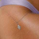 Goddess Selena Necklace - Silver - Aaria London