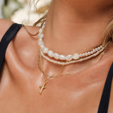 Talamanca Necklace - Freshwater Pearls - Aaria London