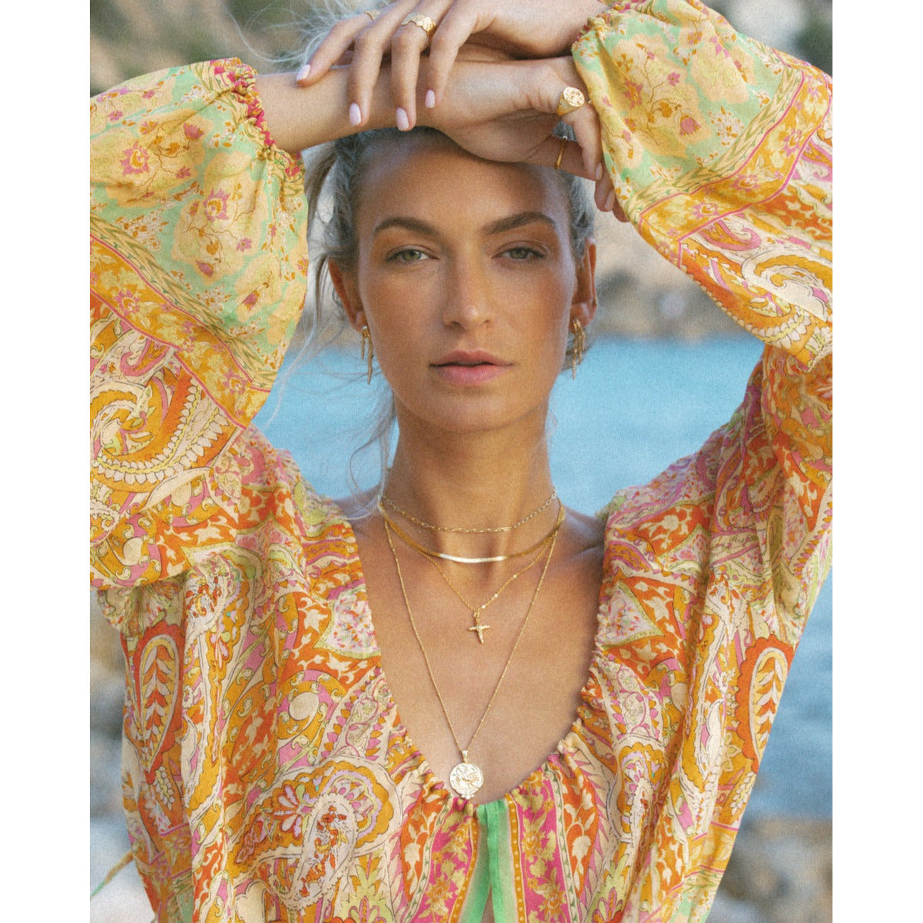 Brixton Chain Necklace - Gold - Aaria London