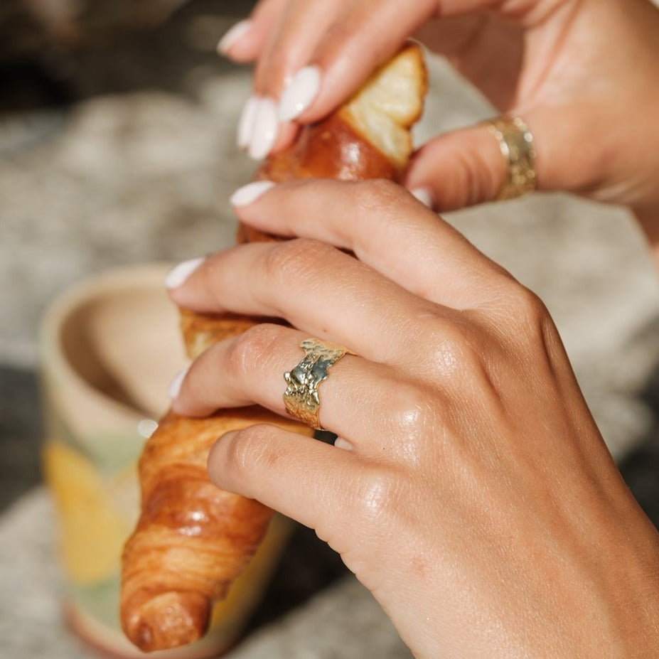 Lava Ring - Gold - Aaria London