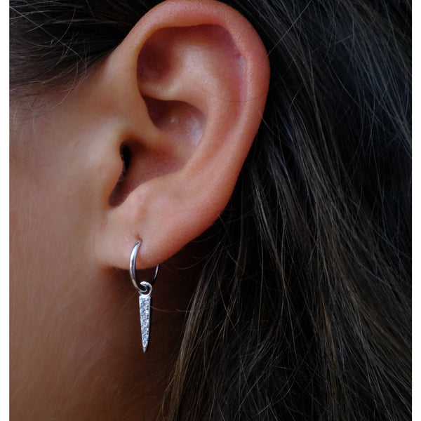 Aaria London Spike Earring - Silver