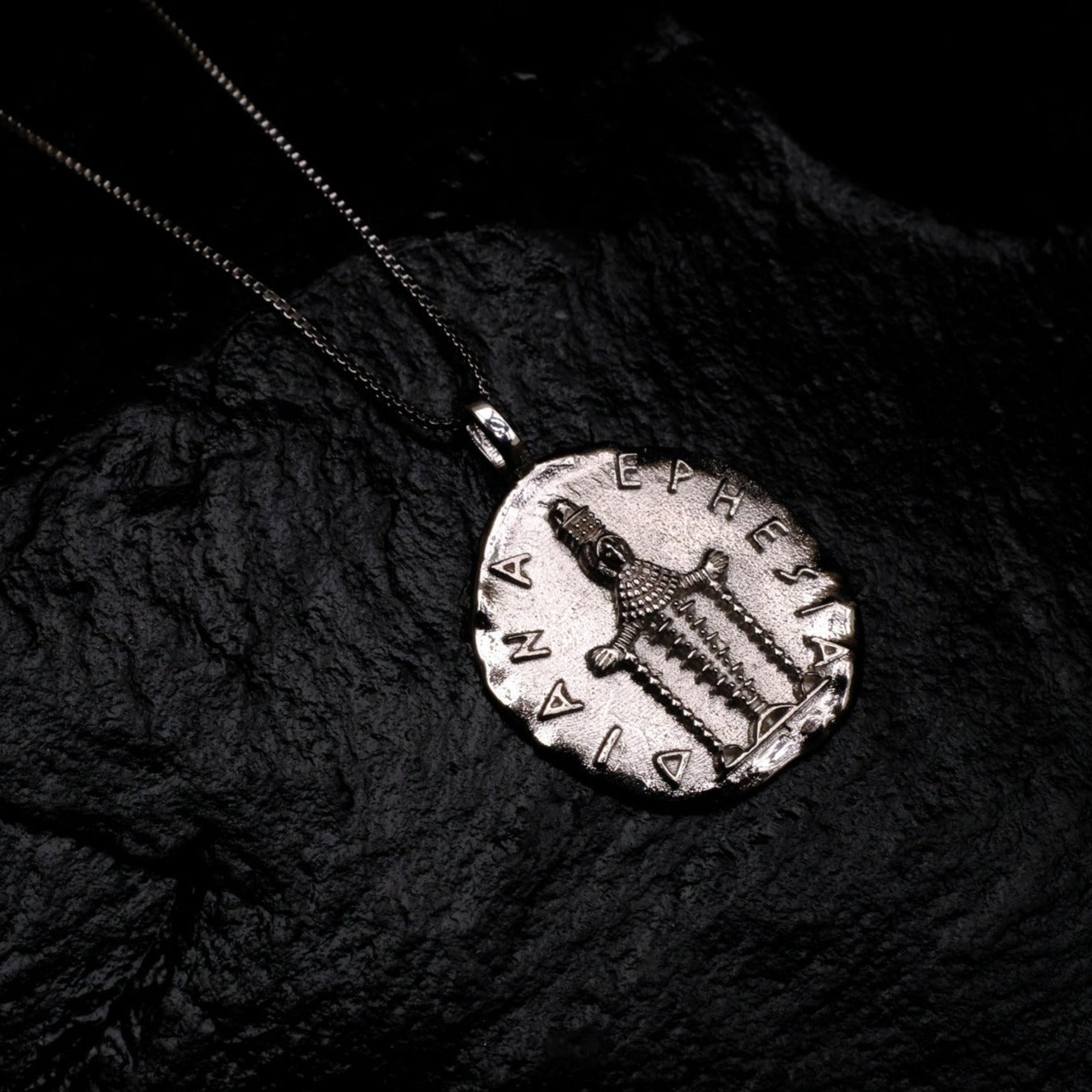 Artemis Goddess Necklace - Silver - Aaria London