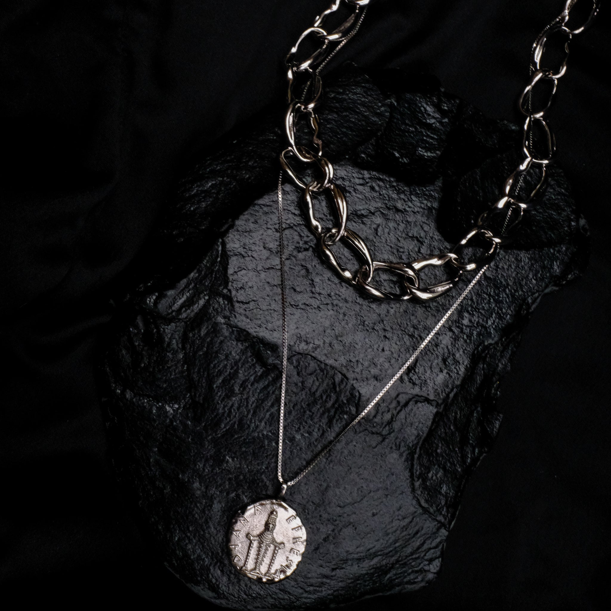 Artemis Goddess Necklace - Silver - Aaria London