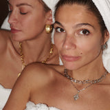 Goddess Selena Necklace - Silver - Aaria London