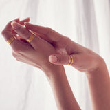 Double Lava Ring - Solid Gold - Aaria London