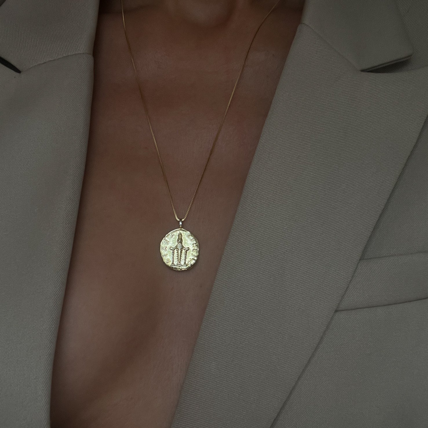 Artemis Goddess Necklace - Silver - Aaria London