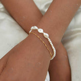 Talamanca Bracelet - Freshwater Pearls - Aaria London