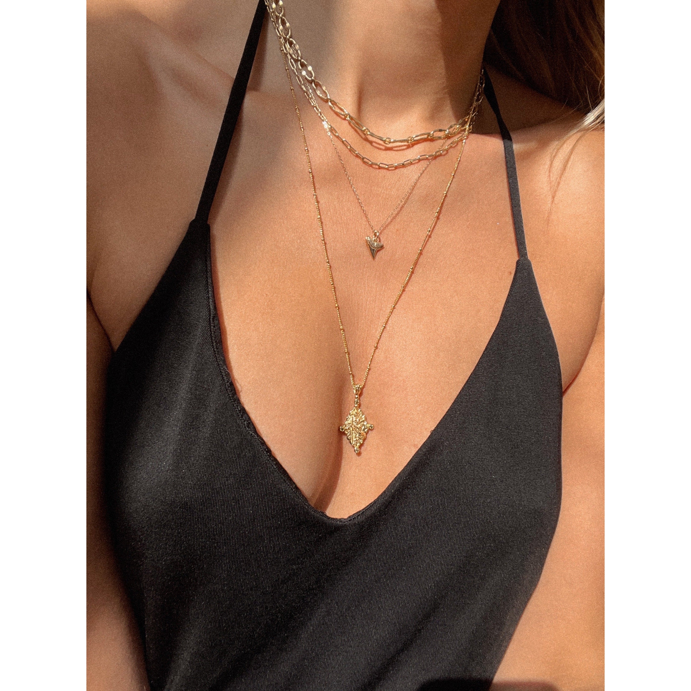 Brixton Chain Necklace - Gold - Aaria London
