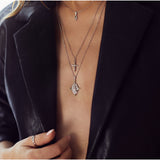 Goddess Selena Necklace - Silver - Aaria London